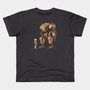 Mobile Suit Orange | Giant Robot | Pilot Kids T-Shirt